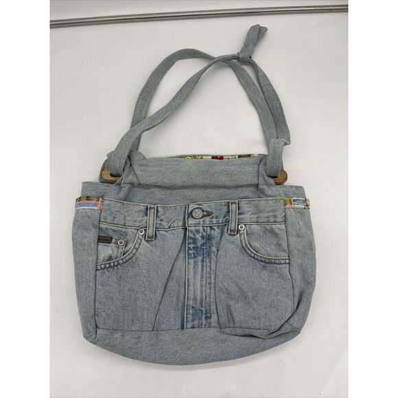 VTG‎ Calvin Klein Jeans Handmade Purse Funny Beach Cute Girls Inside - Picture 1 of 13